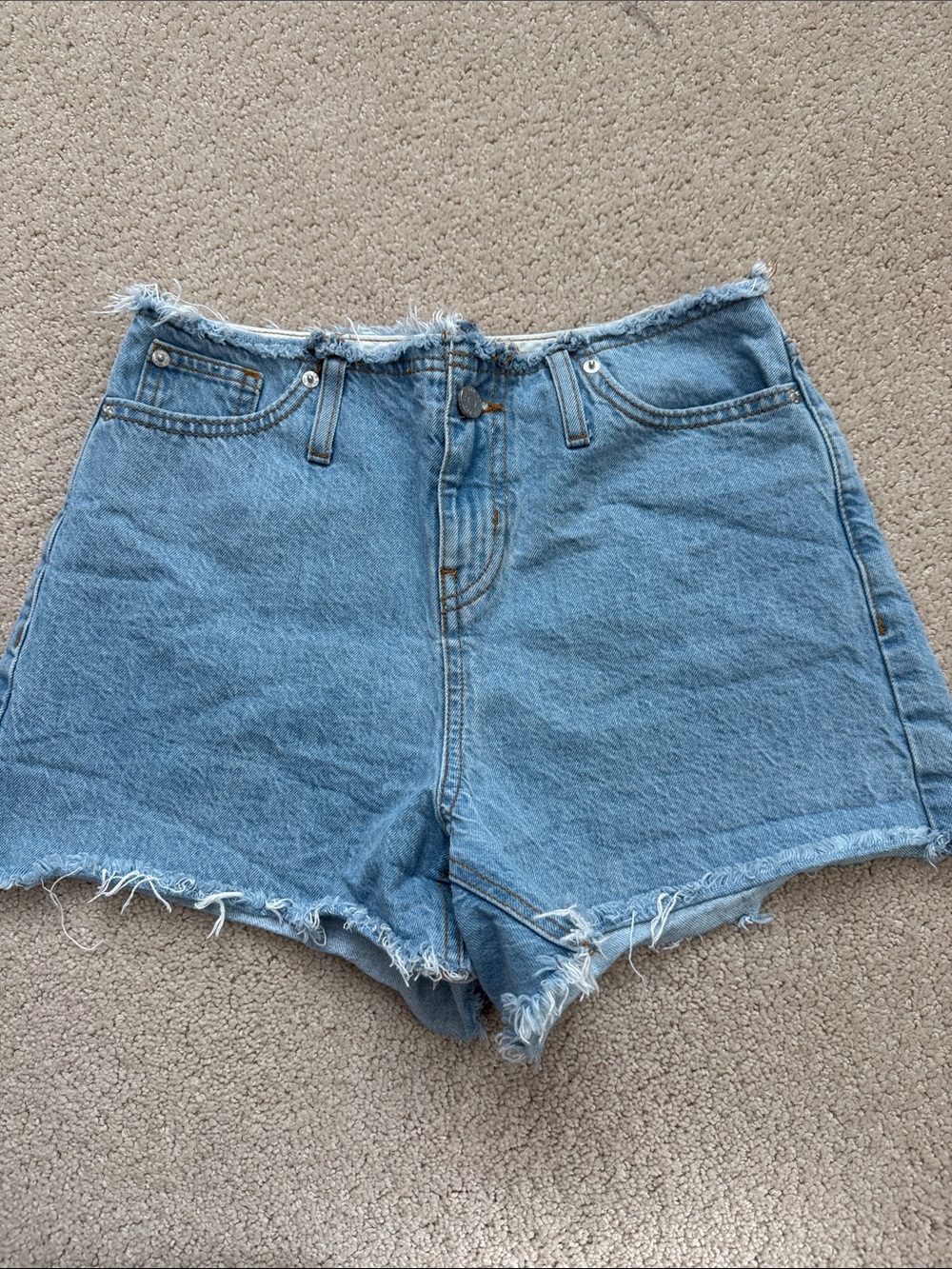 BDG waistband less jean cutoff shorts